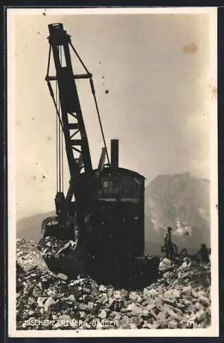 AK Eisenerz, Bagger am Erzberg, Bergbau
