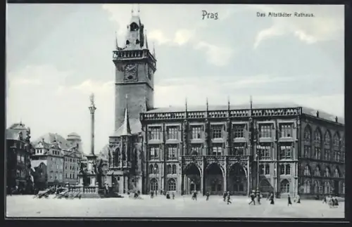 AK Prag / Praha, Altstädter Rathaus