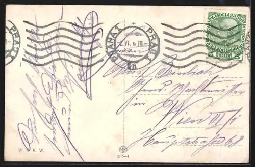 AK Prag / Praha, Totalansicht von Hradschin