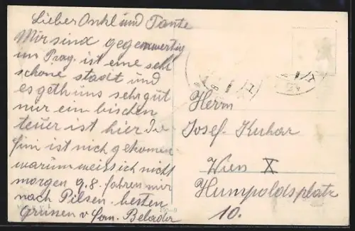 AK Prag / Praha, Staromestská mostecká vez a klaster u Krizovníku