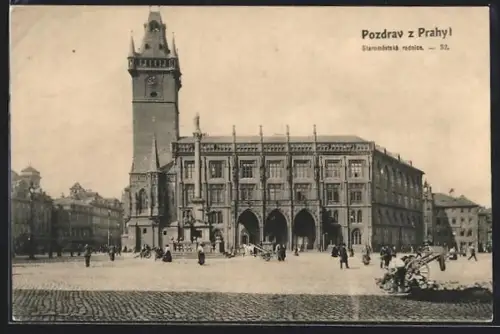 AK Prag / Praha, Staromestská radnice