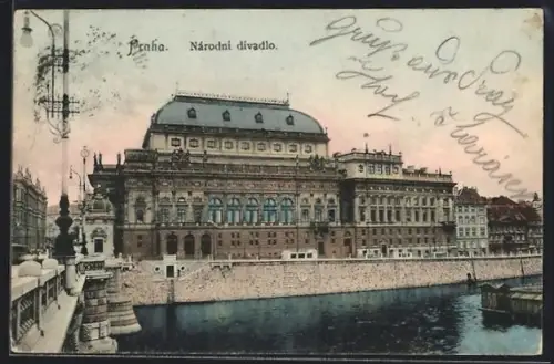 AK Prag / Praha, Národní dívadlo