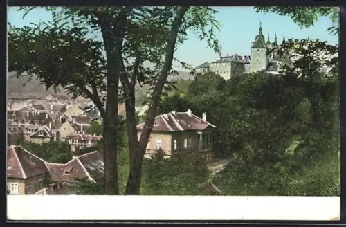 AK Prag / Praha, Hradschin, Blick von der Marienschanze