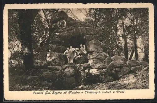 AK Praha, pomník Julia Zeyer, Letna