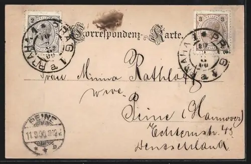 AK Prag / Praha, Karlsbrücke mit der Kleinseite