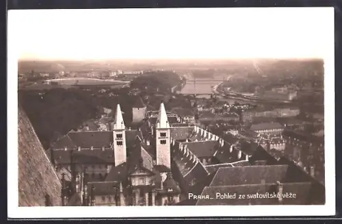 AK Prag / Praha, Pohled ze svatovítské veze