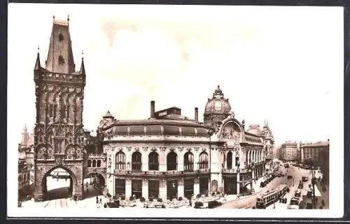 AK Prag / Praha, Representacní dum a Prasná brána