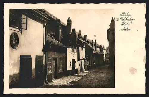 AK Prag / Praha, Hradcín u Daliborky, Zlatá ulícka