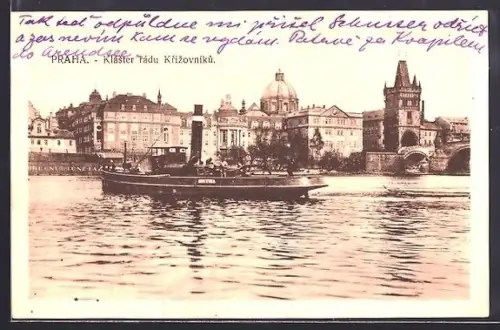 AK Prag / Praha, Kláster rádu Krizovníku