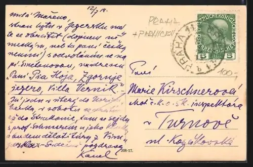 AK Prag / Praha, Kláster rádu Krizovníku