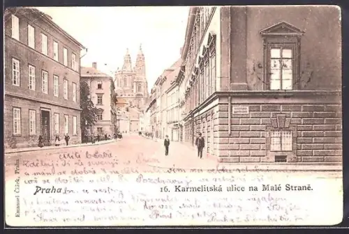 AK Prag / Praha, 16. Karmelitska ulice na Male Strane