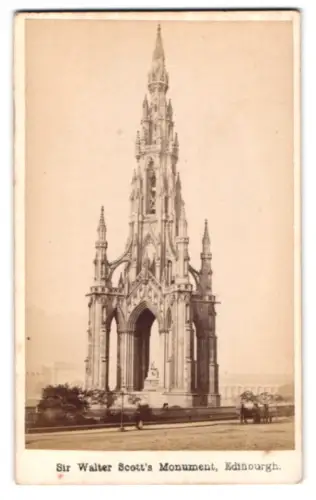 Fotografie Archibald Burns, Edinburgh, Ansicht Edinburgh, the Sir Walter Scott Monument