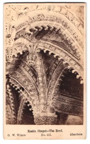 Fotografie G. W. Wilson & Co., Aberdeen, Ansicht Roslin, The Roof of Roslin Chapel