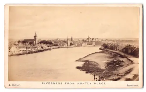 Fotografie J. Collier, Invernes, Ansicht Inverness, Blick nach der Stadt vom Huntly Place