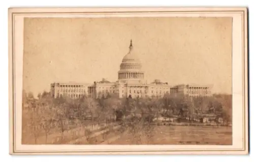 Fotografie unbekannter Fotograf, Ansicht Washington D.C., Blick nach dem Capitol
