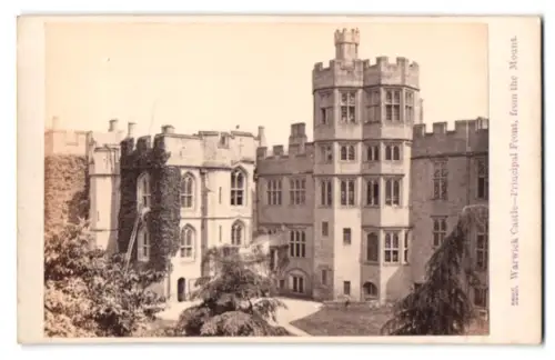 Fotografie F. Bedford, London, Ansicht Warwick, Principal Front of Warwick Castle
