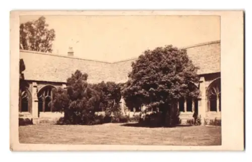Fotografie Hills & Saunders, Ocford, Ansicht Oxford, Kreuzgang des Oxford College