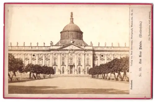 Fotografie Paul Herrmann, Potsdam, Ansicht Potsdam, Blick auf das neue Palais
