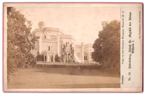 Fotografie Paul Harrmann, Potsdam, Ansicht Potsdam, Schloss Babelsber