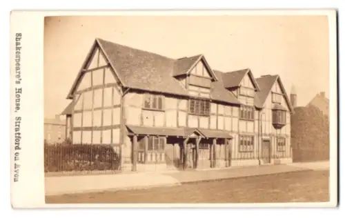 Fotografie unbekannter Fotograf, Ansicht Stratford-on-Avon, das Shakespear Haus