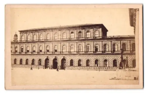 Fotografie J. B. Steiger, München, Ansicht Firenze, der Palazzo Pitti