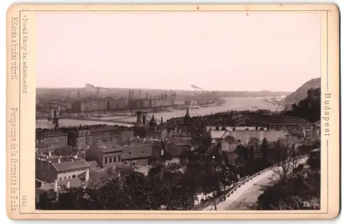 Fotografie Diwald Karoly, Budapest, Ansicht Budapest, Kilatas a budai varrol