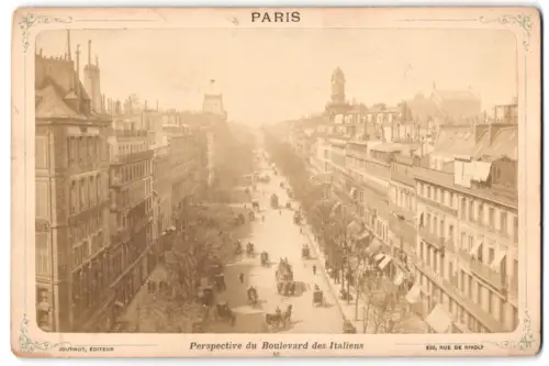 Fotografie Journot, Paris, Ansicht Paris, Perspective du Boulevard des Italiens