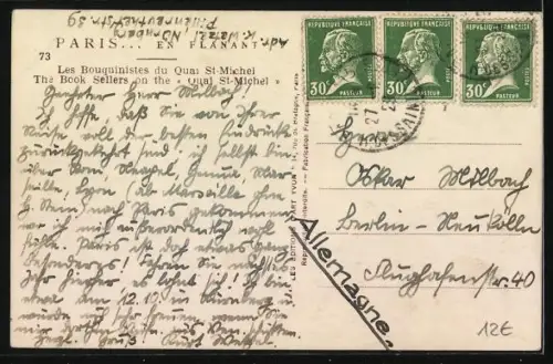 AK Paris, Les Bouquinistes du Quai St-Michel