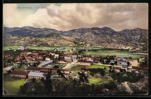 AK Cetinje / Cettigne, Stadtpanorama