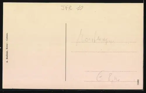 AK Perast, Panorama mit See und Bergen