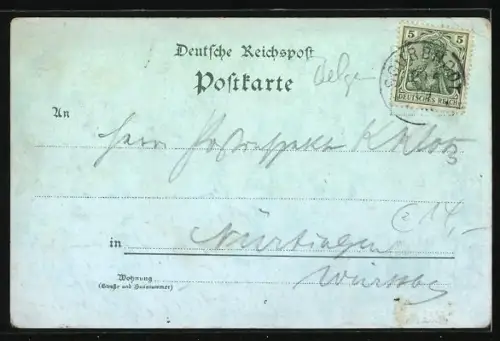 Mondschein-Lithographie Elsenborn, Truppenübungsplatz, Offizier-Kasino, Feldbahn, Verwaltungs-Gebäude, Barackenlager