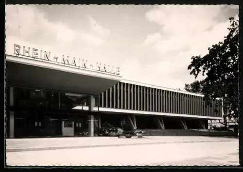 AK Wiesbaden, Blick auf die Rhein-Main-Halle
