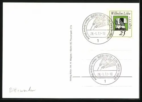 AK Berlin, Internationale Grüne Woche 1972, Nutztiere