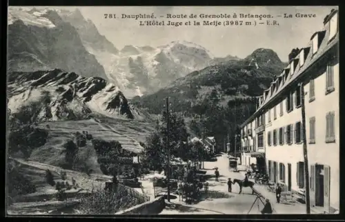 AK La-Grave, l'hôtel Juge et la Meije