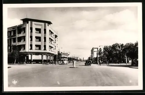 AK Marrakech, Avenue Mangin vers la Koutoubia