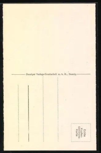 Künstler-AK Danzig, Langgasser Tor