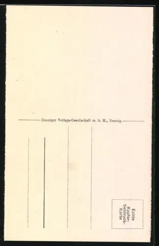 AK Danzig-Gdansk, Langer Markt mit Rathaus