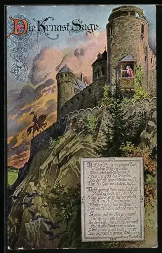 AK Die Kynast Sage, Ritter