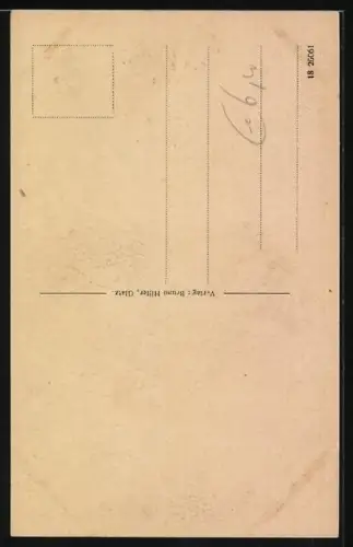 AK Glatz, Ortspartie mit Festung