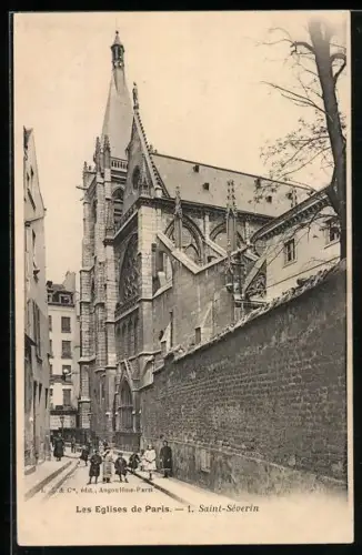 AK Paris, l`église Saint-Séverin