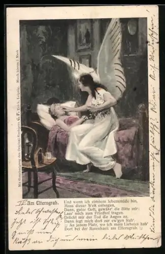 AK Todesengel schliesst Augen der Verstorbenen