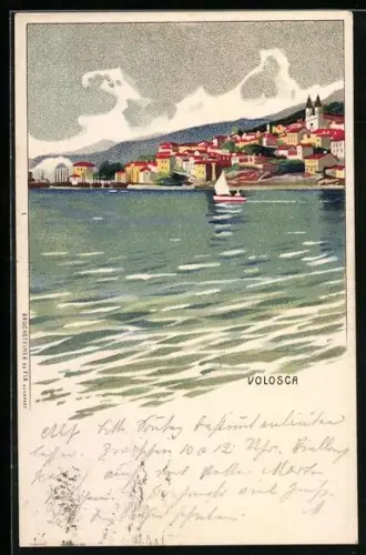 AK Volosca, Blick zum Ort