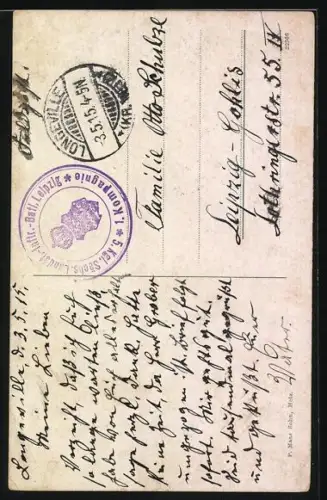 AK Metz, Neue evang. Kirche mit Anlage