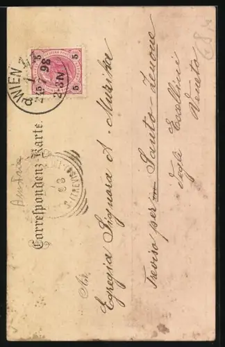 Künstler-AK Wien I, am Liebenberg Denkmal