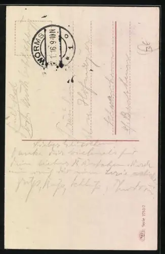 AK Soldat der Infanterie in Umarmung mit seiner Frau und beim Auszug ins Feld, Eisernes Kreuz