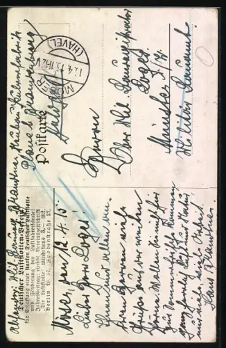 AK Portrait Graf von Zeppelin, Luftschiffe im Hintergrund