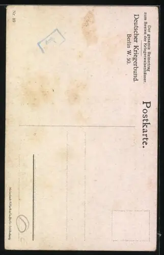 AK In der Heimat da gibt`s ein Wiedersehen, Soldat mit Gepäck, 1. Weltkrieg