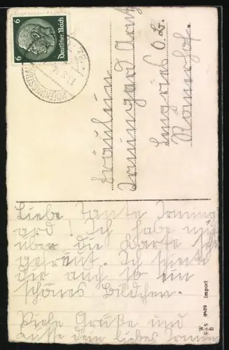 AK Maikäfer klettern auf geöffnete Streichholzschachtel