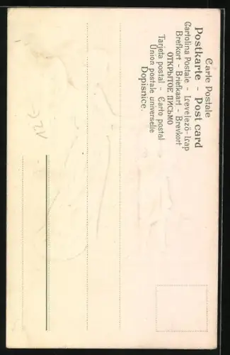 AK Schutzengel wacht über ein Kind auf einem Steg