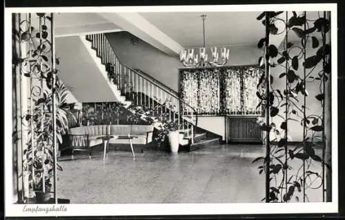 AK Königswinter /Rhein, Bergmann-Erholungswerk E. V., Heim Rosenau, Empfangshalle